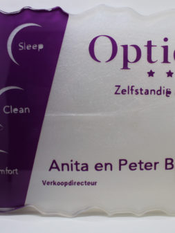 Reclamebord Optidee