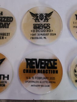 Onderzetters festival goud wit