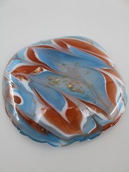 Schaal blauw rood wit