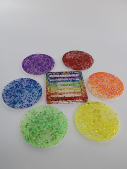 Onderzetters regenboog