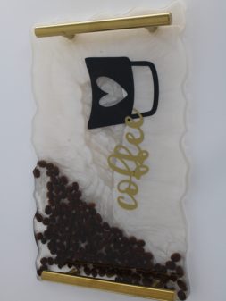 Dienblad koffiebonen